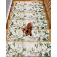 thumbnail image 2 of Stair Treads for Wooden Steps,Flowers Leaves Peel and Stick Stair Treads with Adhesive,Farmhouse White Botanical Magnolia Retro Non Slip Indoor Stairs Runner Rugs Mats for Elders Dogs 8"x30" 10PCS, 2 of 7