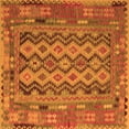 thumbnail image 1 of Ahgly Company Indoor Square Southwestern Orange Country Area Rugs, 7' Square, 1 of 1
