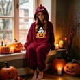 thumbnail image 7 of Unisex Couples Halloween Jumpsuit Costume Matching Loungewear Sleepwear Cosplay Outfit For Party Dress Up Home Lounge Night Events Photo Sessions Seasonal Gatherings And Holiday Wear, 7 of 7