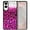 Pink Glitter With Black Pink Leopard 2D, variant on WIRESTER Shockproof Soft Rubber Cover Case for Samsung Galaxy S25 Edge 6.7 inch 2025, Blue Sky Galaxy Nebula