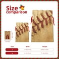 thumbnail image 3 of KLL Vintage Baseball for Christmas Gift Bag,Holiday Bags for Gifts Christmas Bags & Drawstring Gift Pouch Reusable Holiday Gift Bags & Party Favor Bags (1 PCS)-Small, 3 of 9