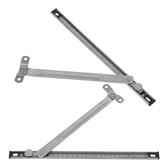 OUNONA Adjustable Window Lock for Home Use Silver Steel Sliding Door Security Bar 2 Pieces