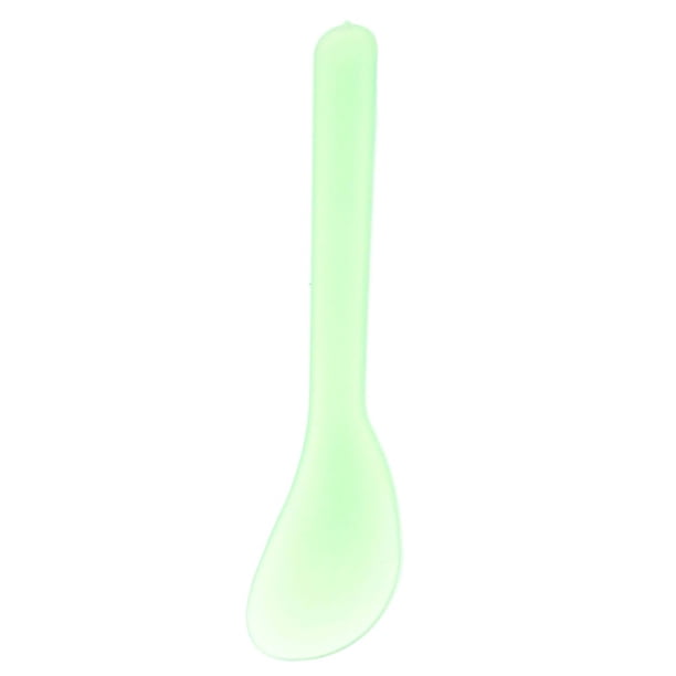 Jumpingount Máscaras cosméticas Cuchara Fácil de usar Espátula de punta esmerilada Conveniente para limpiar Espesar Cabeza Crema facial Stick Mezcla Juegos de manicura Verde Jumpingount CE012092-02