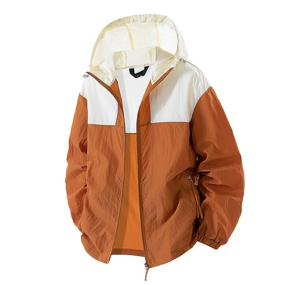 Bcfgryg Men's Casual Jacket Lightweight Breathable Loose Fit Zip Up Outerwear For Spring Summer Daily Wear Outdoor Activities Comfortable Stretchy Fabric Men's Casual Jackets