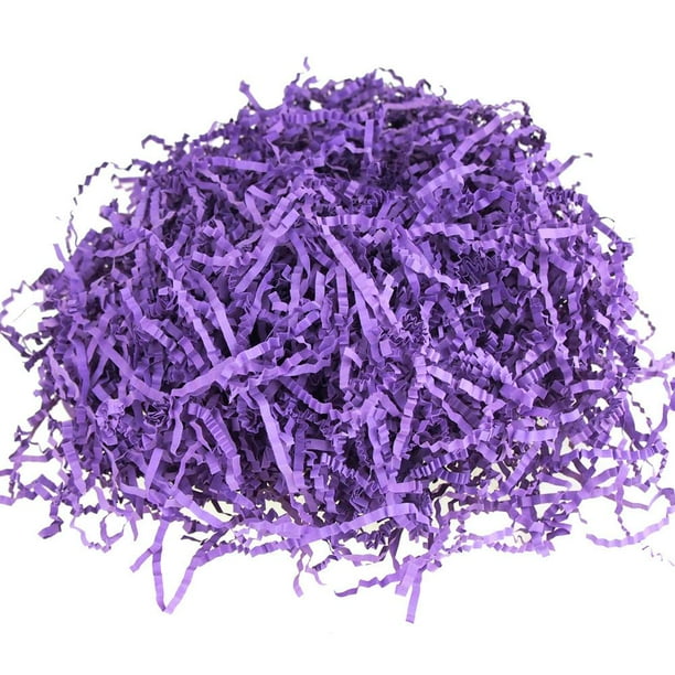 Crinkled Paper Shreds Packaging, 2Ounces, Purple