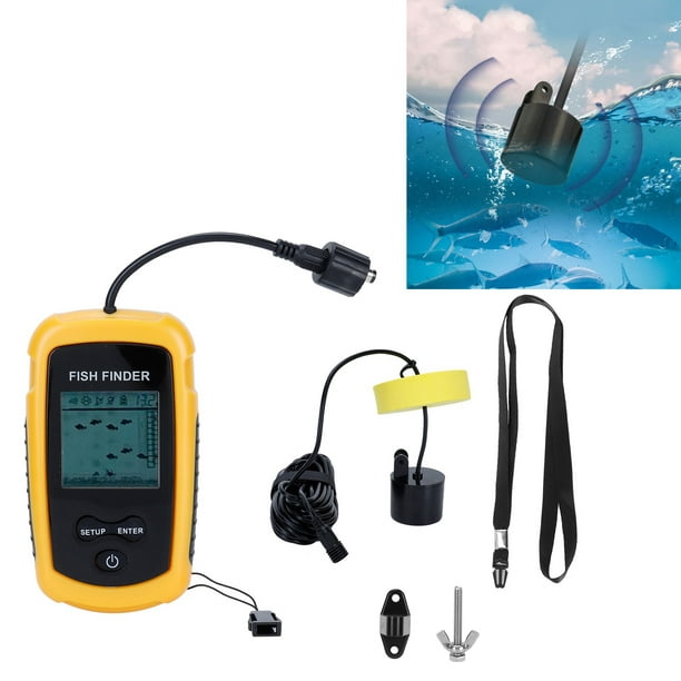 Sonar Fish Finder, Portable Fish Detector Lcd Display