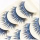 thumbnail image 2 of Xiao Hua 15 pares de pestañas postizas con purpurina y lentejuelas de colores, de visón esponjoso, ideales para cosplay, fiestas de Año Nuevo, maquillaje de escenario (ZSTZ7-001), 2 of 3