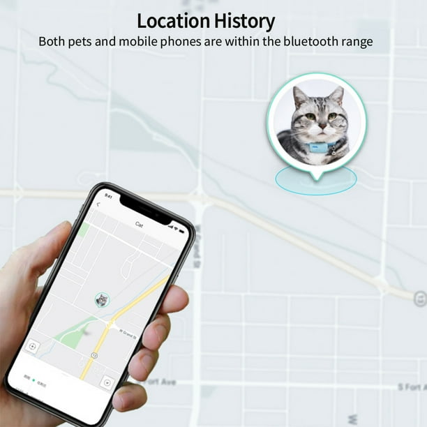 Traceur GPS à Bluetooth intelligent pour chat