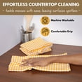 thumbnail image 6 of Native Fab 4 Pack Gingham Check Plaid Kitchen Towel - Soft Cotton - Washcloths - 16x26 - Yellow, 6 of 7
