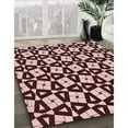thumbnail image 2 of Ahgly Company Indoor Rectangle Patterned Flamingo Pink Area Rugs, 5' x 7', 2 of 6