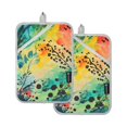 thumbnail image 7 of Yayeee Pot Holders Kitchen Heat Resistant with Pocket 7"x9.8" Cotton Oven Cooking Hot Pads, Colorful Plants, 7 of 7
