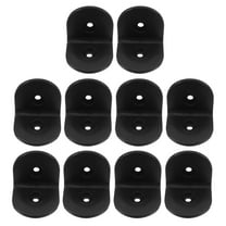 OUNONA 10 Pcs Braces Cover for Brackets Plastic Tray Shelving Corner Clamps Black