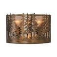 thumbnail image 3 of Meyda 142346 20 in. Tall Pines Wall Sconce, Antique Copper & Silver Mica, 3 of 4