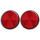 thumbnail image 1 of 2pcs Round Red Reflector Universal For Motorcycle ATV 5.6*0.8cm, 1 of 5