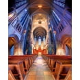 thumbnail image 2 of ABPHOTO Polyester 5x7ft Luxurious Old Church Backdrop Interior Wedding Ceremony Backdrops Cross Retro Wood Bench Shabby Marble Floor Photography Background for Bride Baby Photo Studio Props, 2 of 3