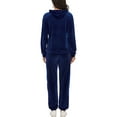 thumbnail image 4 of SAYFUT Women's Velour Tracksuits 2 Piece Outfits Hoodie & Yoga Sweatpants Running Jogger Tracksuit Sweatsuit Set,Plus Size S-2XL, 4 of 8