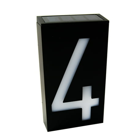 

Waterproof Solar Power LED Address Number Door Wall Plate Light Sign - Digit 4