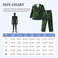 thumbnail image 6 of Kll Lush Foliage Green Plant Sleepwear Mens Flannel Pajamas,Long Cotton Pj Set, 6 of 9