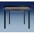 thumbnail image 4 of Freestanding Villa Pergola with Motorization and LED Lighting Included, 10' x 10', Dark Gray, 4 of 25