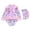 Purple, variant on 6-7 T Bathing Suits Girls Long Sleeve Piece Swimsuit Cute Rash Guard Bathing Suit for Toddlers Young Children Sun Swimwear
