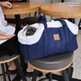 thumbnail image 2 of Pet Handbag Warm Lined Tote For Small Dogs Puppies And Secure Travel Bag Outdoor Hiking Walking Shopping, 2 of 4