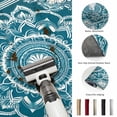 thumbnail image 5 of Round Area Rugs 4Ft, Teal Boho Non-Slip Washable Circle Rugs Carpet, Ethnic Chic Rustic Abstract Floral Aesthetic Indoor Outdoor Rug Floor Mats Throw Runner for Bedroom Living Room Bathroom, 5 of 8