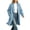 Light Blue, variant on Purcolt Women Open Front Lapel Mid-Long Cardigan Coat Patch Pocket Long Sleeve Fall Winter Casual Chunky Coatigan Sweater Coat