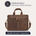 thumbnail image 6 of Full-Grain Leather Laptop Briefcase For Men, Leather Bag, Leather Computer Bag For Men - Dark Brown, 6 of 6