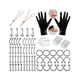 thumbnail image 2 of 85 pzs Kit De Piercings De Acero Inoxidable Anillos Ombligo Malubero Plateado, 2 of 3