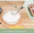 thumbnail image 3 of Electric Egg Beater White Hand Beater 4 Speed Egg Beater Egg Beater for Baking Cakes Custard Cream Cordless Stand, 3 of 5