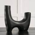 thumbnail image 2 of Renwil Doppio Vase In Black Color, 2 of 4