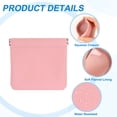 thumbnail image 3 of Bolsito de Monedas 2Pcs para Mujeres, Pequeño Organizador de Cuero, Bolsa de Maquillaje de Almacenamiento Portátil para Bolso, Rosa (5"x5"), 3 of 7