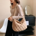 thumbnail image 2 of Quilted Bag for Women Puffer Tote Bag Quilted Shoulder Bag Puffy Hobo Bag Lightweight Quilted Padding Tote, 2 of 6