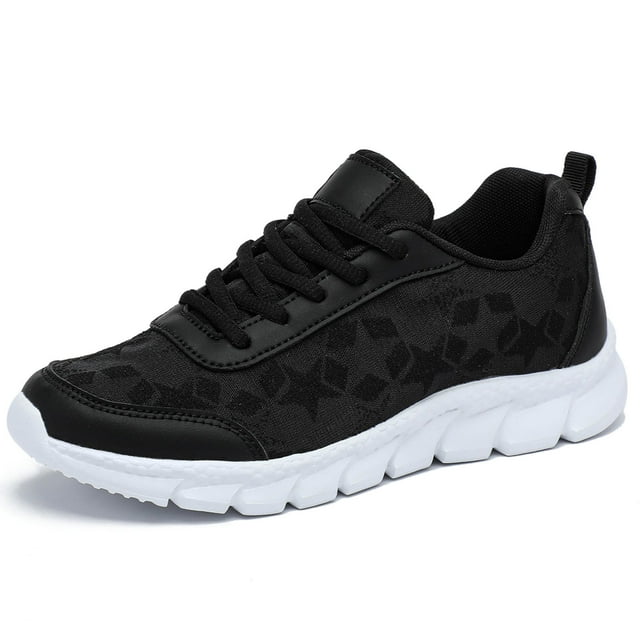 Dsscvnef Espadrilles Tissées Volantes Femmes Mode Coréenne Tête Ronde Lacets Chaussures de Course Décontractées Semelle Épaisse Confortables Légères Respirantes
