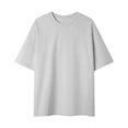 thumbnail image 1 of Camisas de Manga Corta de los Hombres Color Sólido de Ajuste Cuello Redondo Tops Casuales, Verano Y Primavera, Camisas Casuales de los Hombres, 1 of 6