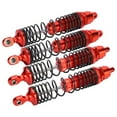 thumbnail image 3 of M Buder Amortiguadores RC De Aleación De Aluminio 1/10 Para Coche De Control Remoto Delanteros Y Traseros Duraderos Con Rendimiento Estable Color Rojo (11.00 cm / 4.33 inches), 3 of 9