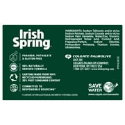 Irish Spring Icy Blast Deodorant Bar Soap for Men, All Skin Types, 3.7 Ounce, 8 Bar Pack