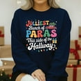 thumbnail image 2 of Jolliest Bunch of Paras This Side of the Hallway T-Shirt – Funny Christmas Teacher Shirt, Paraprofessional Holiday Tee, Festive School Gift Idea, 2 of 5