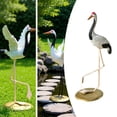thumbnail image 5 of Crane Statue Animal Sculpture Decorative Ornament Weather Resistant Resin for Garden Courtyard Patio, 5 of 6