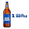 Bud Light Beer, 32 fl. oz. 1 Glass Bottle, Domestic Lager, 4.2% ABV