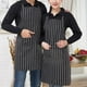 thumbnail image 3 of TQEHS Delantal de adulto a rayas para chef, camarero, cocinero, con bolsillos, O1E0 J5 ◆) F9F5, 3 of 6