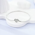 thumbnail image 5 of MULA 925 Sterling Silver Snake Chain Bracelet Heart Charms Bracelet for Women Gifts for Her, 5 of 6
