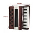thumbnail image 1 of 6CM Mini Accordion Model, Miniature Wooden Accordion Model Music Instrumental Model with Delicate Box for Home Decor Music, 1 of 7