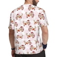 thumbnail image 2 of Wukai Dachshund Dog Puppy Print Men's Short-Sleeved Mesh T-Shirt,Quick-Dry Short Sleeve Workout T-Shirt-, 2 of 8