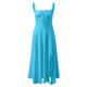 thumbnail image 4 of Vestido largo sin mangas y sin espalda con corte en A para mujer - Color liso, poliéster, para fiestas de verano y ocasiones formales, 4 of 5