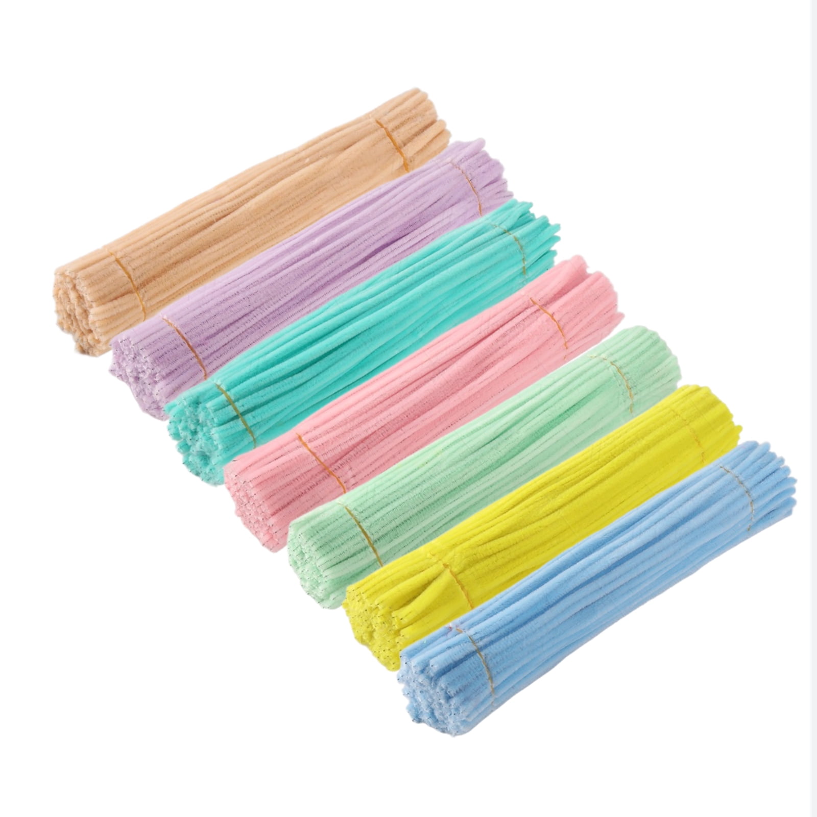 100PC Pipe Cleaners, Pipe Cleaners Craft, DIY Simulation Bouquet Materials,30 Colors Craft Pipe Cleaners Bulk(6mm x 12in)