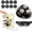 Black-8pcs, variant on Self Adhesive Ball Casters, 360? Swivel Mini  Caster Wheels for Countertop Equipment & Small Furniture, Black (Black-4pcs)