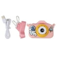 thumbnail image 1 of Cámara digital para niños Lentes duales Cámara de juego de grabación HD de 2 pulgadas para niños Regalos de cumpleaños 5V Rosa, 1 of 5