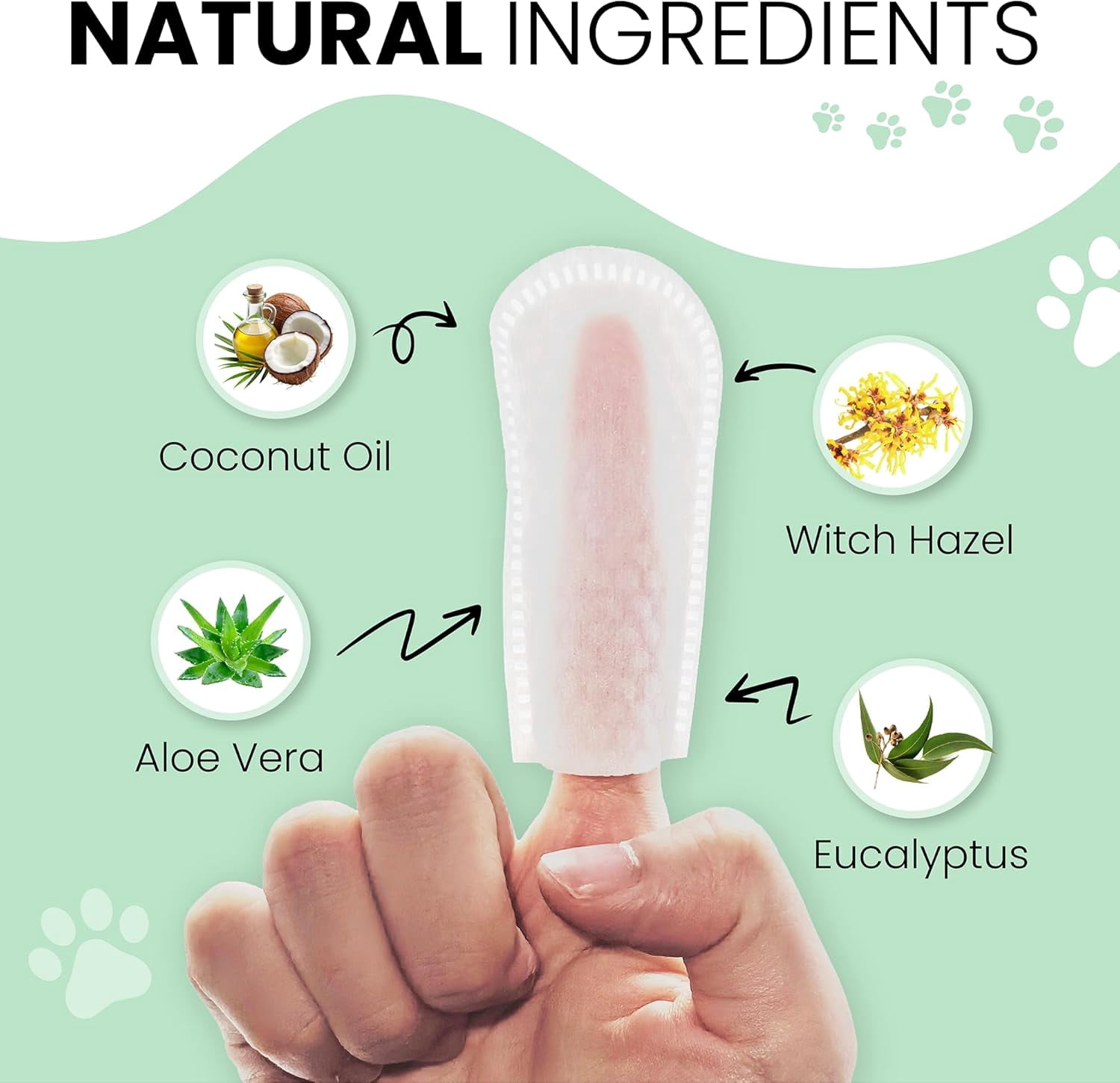 70-Count Dog Ear & Finger Wipes – Soft Non-Woven Wipes for Gentle Pet Grooming