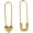 Gold02, variant on Paper Clip Earrings Heart Safety Pin Earrings for Women Dainty Paperclip Huggie Hoop Earrings Gold Plated Safety Pin Jewelry for Women